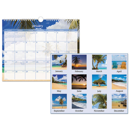 Tropical Escape Wall Calendar, Tropical Escape Photography, 15 X 12, Pale Blue/multicolor Sheets, 12-month (jan To Dec): 2025 Tropical Escape Wall Calendar, Tropical Escape Photography, 15 X 12, Pale Blue/multicolor Sheets, 12-month (jan To Dec): 2025