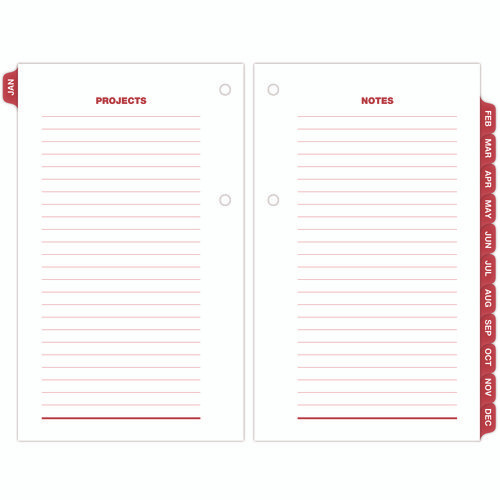 Desk Calendar Refill With Tabs, 3.5 X 6, White Sheets, 12-month (jan To Dec): 2026 Desk Calendar Refill With Tabs, 3.5 X 6, White Sheets, 12-month (jan To Dec): 2026