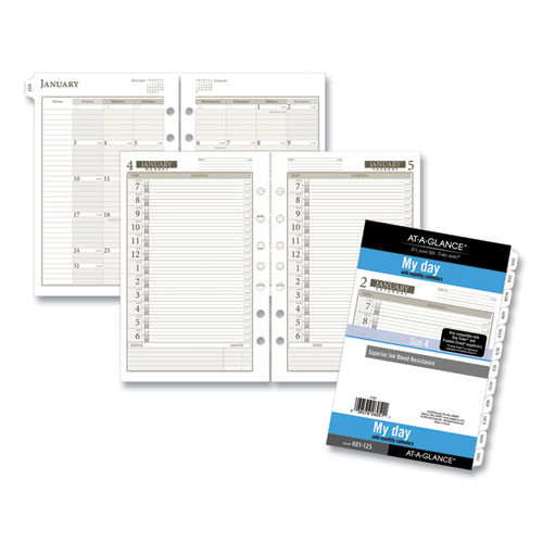 1-page-per-day Planner Refills, 8.5 X 5.5, White Sheets, 12-month (jan To Dec): 2025 1-page-per-day Planner Refills, 8.5 X 5.5, White Sheets, 12-month (jan To Dec): 2025