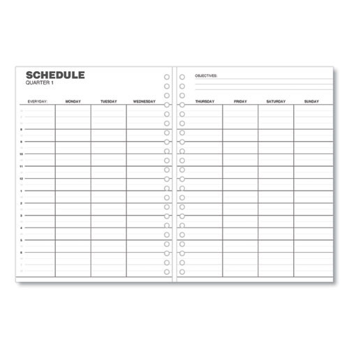 Monthly Planner, 11 X 8, Black Cover, 14-month: Dec 2025 To Jan 2027