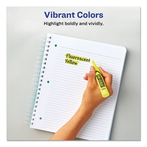 Hi-liter Desk-style Highlighters, Fluorescent Yellow Ink, Chisel Tip, Yellow/black Barrel, 200/box Hi-liter Desk-style Highlighters, Fluorescent Yellow Ink, Chisel Tip, Yellow/black Barrel, 200/box