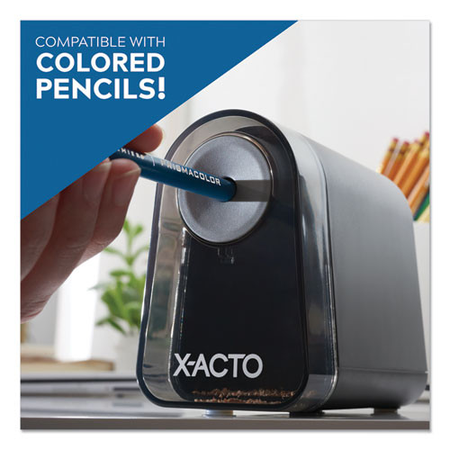 Model 19501 Mighty Mite Home Office Electric Pencil Sharpener, Ac-powered, 3.5 X 5.5 X 4.5, Black/gray/smoke Model 19501 Mighty Mite Home Office Electric Pencil Sharpener, Ac-powered, 3.5 X 5.5 X 4.5, Black/gray/smoke
