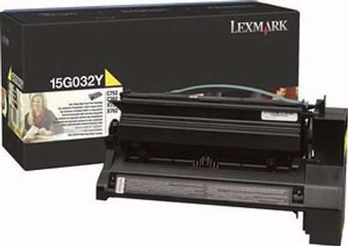 15G032Y | Original Lexmark High-Yield Toner Cartridge - Yellow 15G032Y | Original Lexmark High-Yield Toner Cartridge - Yellow
