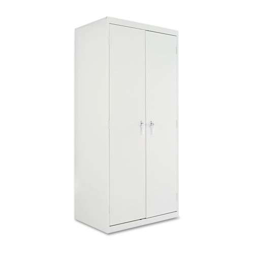 Assembled 78" High Heavy-duty Welded Storage Cabinet, Four Adjustable Shelves, 36w X 24d, Light Gray Assembled 78" High Heavy-duty Welded Storage Cabinet, Four Adjustable Shelves, 36w X 24d, Light Gray