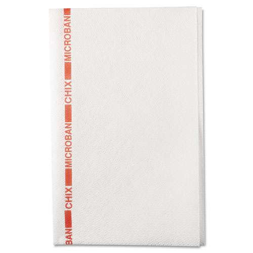 Food Service Towels, Cotton, 13 X 21, White/red, 150/carton Food Service Towels, Cotton, 13 X 21, White/red, 150/carton