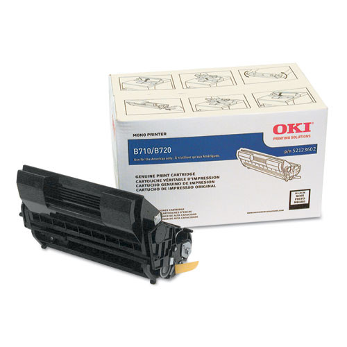 Original Oki Okidata B720dn Black High-Yield Toner Cartridge 52123602