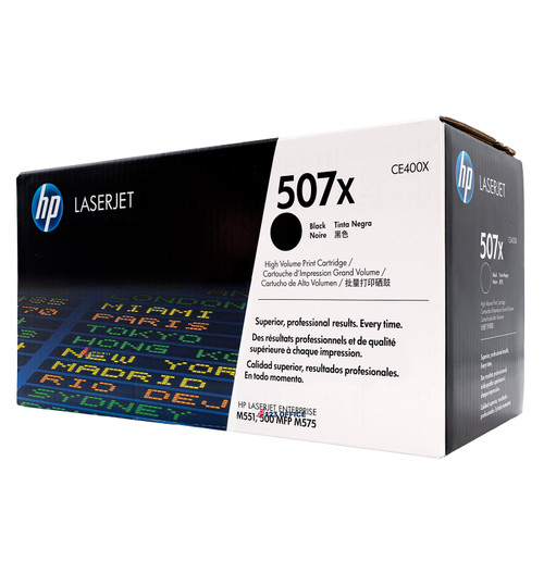 CE400X | HP 507X | Original HP High-Yield Toner Cartridge - Black CE400X | HP 507X | Original HP High-Yield Toner Cartridge - Black