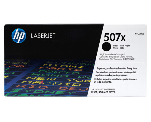 CE400X | HP 507X | Original HP High-Yield Toner Cartridge - Black CE400X | HP 507X | Original HP High-Yield Toner Cartridge - Black