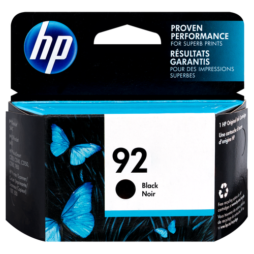 C9362WN | HP 92 | Original HP Ink Cartridge – Black C9362WN | HP 92 | Original HP Ink Cartridge – Black