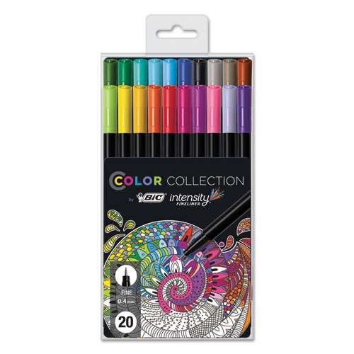 Intensity Porous Point Pen, Stick, Extra-fine 0.4 Mm, Assorted Ink And Barrel Colors, 10/pack Intensity Porous Point Pen, Stick, Extra-fine 0.4 Mm, Assorted Ink And Barrel Colors, 10/pack
