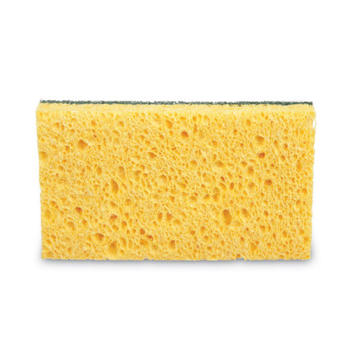 Niagara Medium Duty Scrubbing Sponge 74n, 3.6 X 6, 1" Thick, Yellow/green, 20/carton