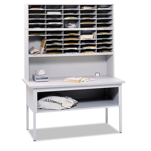 E-z Sort Sorting Table Base, 60w X 30d X 28 To 36h, Gray E-z Sort Sorting Table Base, 60w X 30d X 28 To 36h, Gray