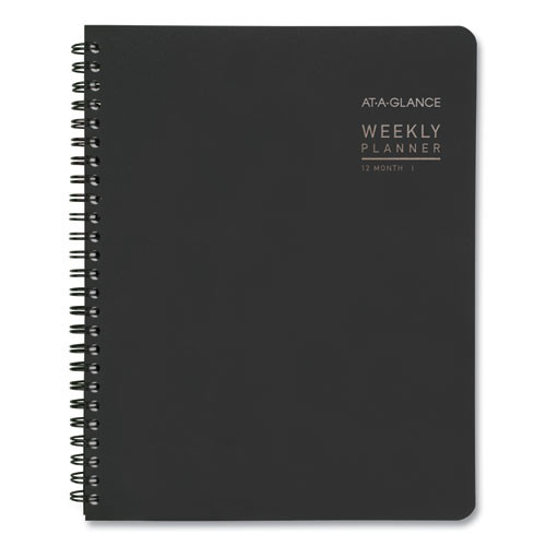 Contemporary Lite Weekly/monthly Planner, 8.75 X 7, Black Simulated Leather Cover, 12-month (jan To Dec): 2025 Contemporary Lite Weekly/monthly Planner, 8.75 X 7, Black Simulated Leather Cover, 12-month (jan To Dec): 2025