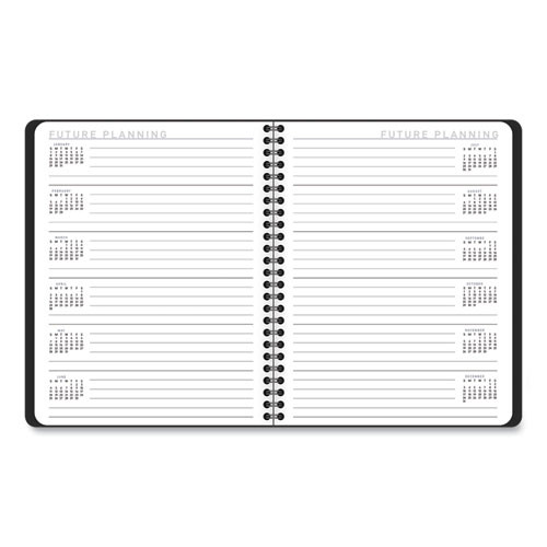 Contemporary Lite Weekly/monthly Planner, 8.75 X 7, Black Simulated Leather Cover, 12-month (jan To Dec): 2025 Contemporary Lite Weekly/monthly Planner, 8.75 X 7, Black Simulated Leather Cover, 12-month (jan To Dec): 2025