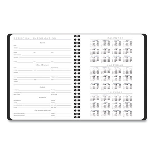 Contemporary Lite Weekly/monthly Planner, 8.75 X 7, Black Simulated Leather Cover, 12-month (jan To Dec): 2025 Contemporary Lite Weekly/monthly Planner, 8.75 X 7, Black Simulated Leather Cover, 12-month (jan To Dec): 2025