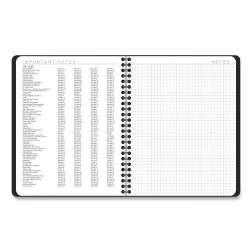 Contemporary Lite Weekly/monthly Planner, 8.75 X 7, Black Simulated Leather Cover, 12-month (jan To Dec): 2025 Contemporary Lite Weekly/monthly Planner, 8.75 X 7, Black Simulated Leather Cover, 12-month (jan To Dec): 2025