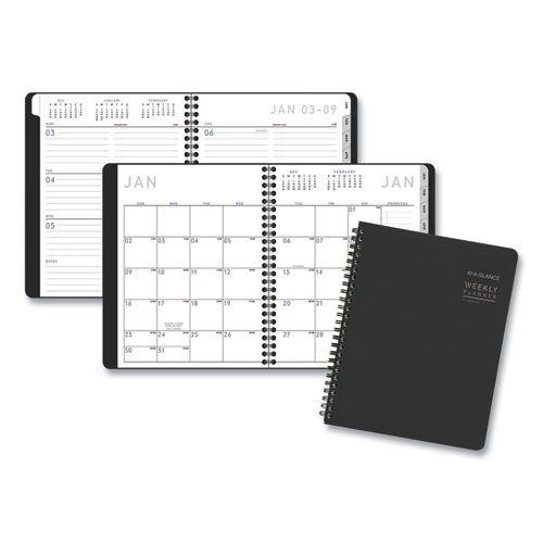 Contemporary Lite Weekly/monthly Planner, 8.75 X 7, Black Simulated Leather Cover, 12-month (jan To Dec): 2025 Contemporary Lite Weekly/monthly Planner, 8.75 X 7, Black Simulated Leather Cover, 12-month (jan To Dec): 2025