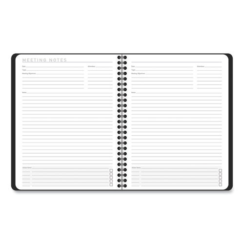 Contemporary Lite Weekly/monthly Planner, 8.75 X 7, Black Simulated Leather Cover, 12-month (jan To Dec): 2025 Contemporary Lite Weekly/monthly Planner, 8.75 X 7, Black Simulated Leather Cover, 12-month (jan To Dec): 2025