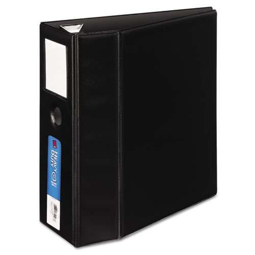 Heavy-duty Non-view Binder, Durahinge, Three Locking One Touch Ezd Rings, Spine Label, Thumb Notch, 5" Cap, 11 X 8.5, Black Heavy-duty Non-view Binder, Durahinge, Three Locking One Touch Ezd Rings, Spine Label, Thumb Notch, 5" Cap, 11 X 8.5, Black