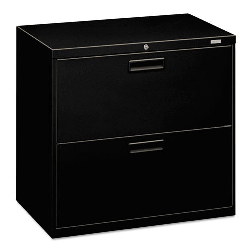 500 Series Lateral File, 2 Legal/letter-size File Drawers, Black, 30" X 19.25" X 28.38" 500 Series Lateral File, 2 Legal/letter-size File Drawers, Black, 30" X 19.25" X 28.38"