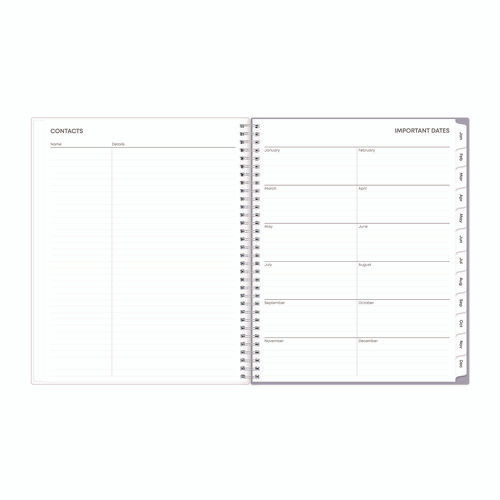 Laila Create-your-own Cover Weekly/monthly Planner, Wildflower Artwork, 11 X 8.5, Purple/blue/pink, 12-month (jan-dec): 2025