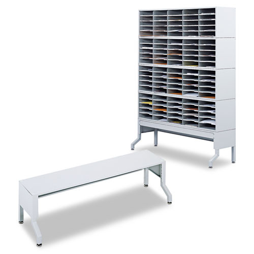 E-z Sort Satellite Mail Station Base, 57 1/8x 18 1/4x 14, Gray E-z Sort Satellite Mail Station Base, 57 1/8x 18 1/4x 14, Gray