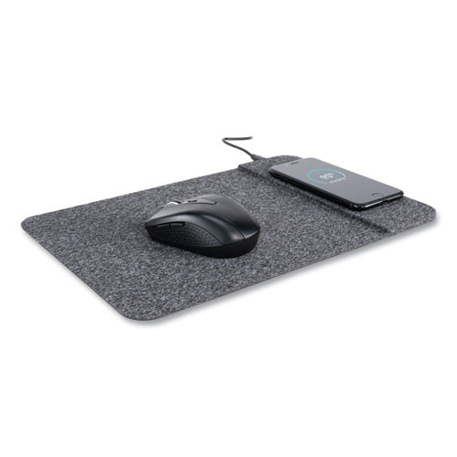 Powertrack Wireless Charging Mouse Pad, 13 X 8.75, Gray Powertrack Wireless Charging Mouse Pad, 13 X 8.75, Gray