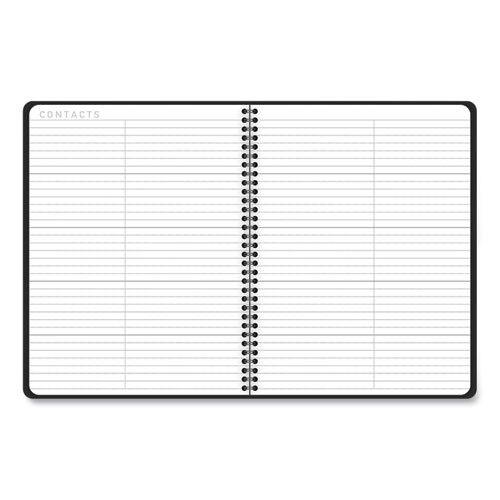 Contemporary Lite Weekly/monthly Planner, 11 X 8.25, Black Simulated Leather Cover, 12-month (jan To Dec): 2025