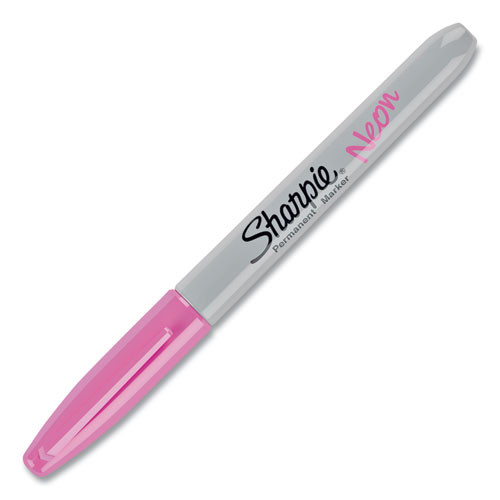 Neon Permanent Markers, Fine Bullet Tip, Neon Pink Neon Permanent Markers, Fine Bullet Tip, Neon Pink