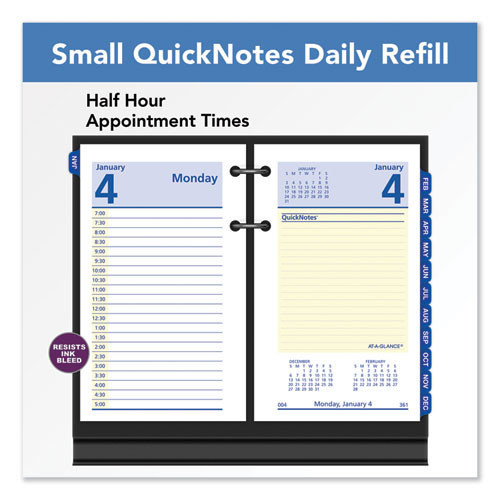 Quicknotes Desk Calendar Refill, 3.5 X 6, White/yellow/blue Sheets, 12-month (jan To Dec): 2026 Quicknotes Desk Calendar Refill, 3.5 X 6, White/yellow/blue Sheets, 12-month (jan To Dec): 2026