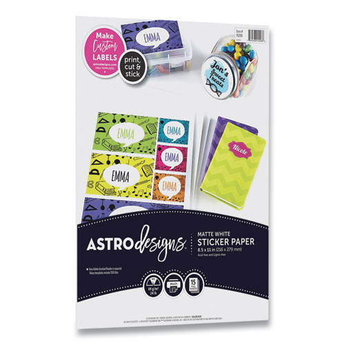 Paper,label,8.5x11,15,wh Paper,label,8.5x11,15,wh