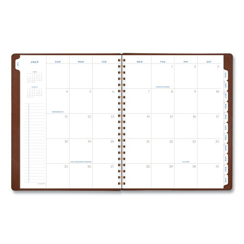 Signature Collection Academic Weekly/monthly Planners, 11.5 X 8, Distressed Brown Cover, 13-month: July 2025 To July 2026 Signature Collection Academic Weekly/monthly Planners, 11.5 X 8, Distressed Brown Cover, 13-month: July 2025 To July 2026