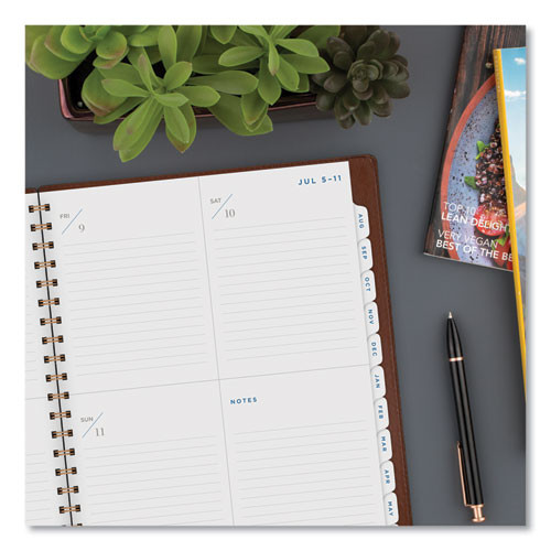 Signature Collection Academic Weekly/monthly Planners, 11.5 X 8, Distressed Brown Cover, 13-month: July 2025 To July 2026 Signature Collection Academic Weekly/monthly Planners, 11.5 X 8, Distressed Brown Cover, 13-month: July 2025 To July 2026