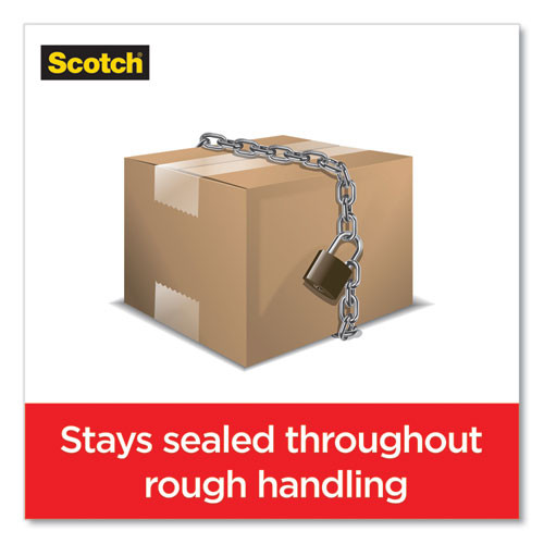 Box Lock Shipping Packaging Tape With Dispenser, 3" Core, 1.88" X 54.6 Yds, Clear, 4/pack Box Lock Shipping Packaging Tape With Dispenser, 3" Core, 1.88" X 54.6 Yds, Clear, 4/pack