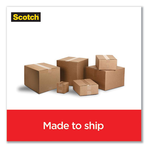Box Lock Shipping Packaging Tape With Dispenser, 3" Core, 1.88" X 54.6 Yds, Clear, 4/pack Box Lock Shipping Packaging Tape With Dispenser, 3" Core, 1.88" X 54.6 Yds, Clear, 4/pack