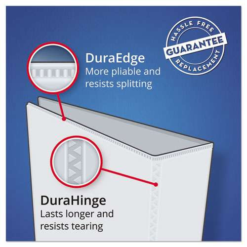 Heavy-duty Non-view Binder With Durahinge And One Touch Ezd Rings, 3 Rings, 1.5" Capacity, 11 X 8.5, Red Heavy-duty Non-view Binder With Durahinge And One Touch Ezd Rings, 3 Rings, 1.5" Capacity, 11 X 8.5, Red