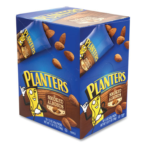 Smoked Almonds, 1.5 Oz Pack, 18 Packs/box, Delivered In 1-4 Business Days