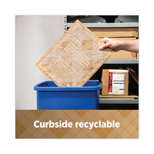 Curbside Recyclable Padded Mailer, #5, Self-adhesive Closure, Interior Dimensions: 10.8” X 14.8”, Natural Kraft, 100/carton Curbside Recyclable Padded Mailer, #5, Self-adhesive Closure, Interior Dimensions: 10.8” X 14.8”, Natural Kraft, 100/carton