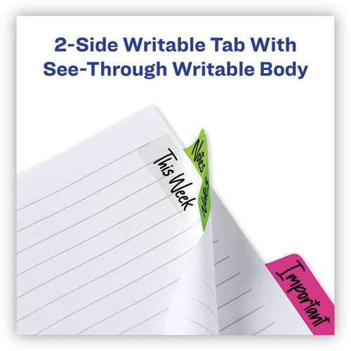 Ultra Tabs Repositionable Margin Tabs, 1/5-cut Tabs, Assorted Neon, 2.5" Wide, 48/pack Ultra Tabs Repositionable Margin Tabs, 1/5-cut Tabs, Assorted Neon, 2.5" Wide, 48/pack