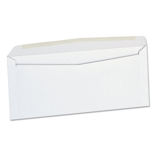 Business Envelope, #10, Commercial Flap, Security Tint, Gummed Closure, 4.13 X 9.5, White, 500/box