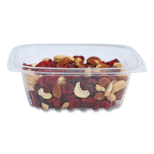 Pla Rectangular Deli Containers, 12 Oz, 4.8 X 5.9 X 2.1, Clear, 900/carton