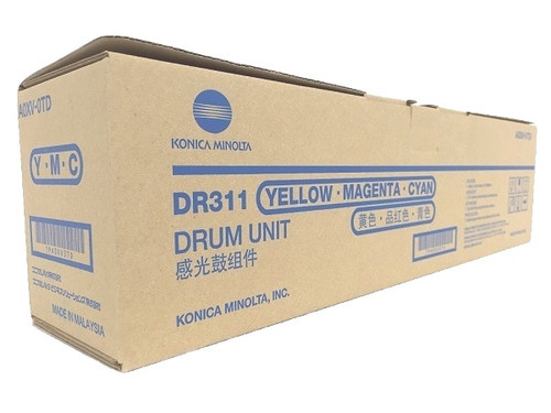A0XV0TD | DR311 | Original Konica Minolta Drum Unit - Cyan, Magenta, Yellow A0XV0TD | DR311 | Original Konica Minolta Drum Unit - Cyan, Magenta, Yellow