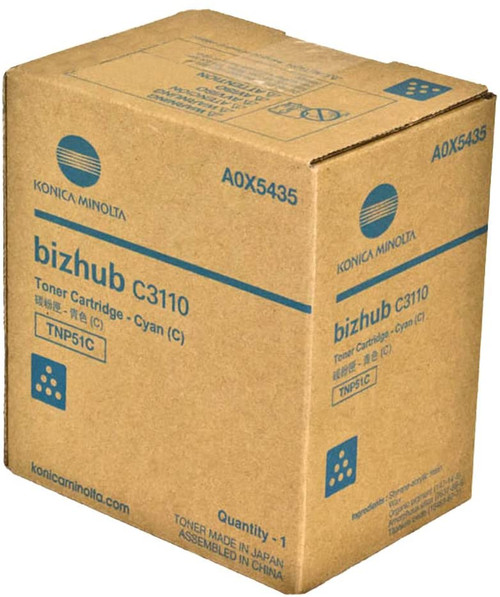A0X5435 | TNP51C | Original Konica Minolta Toner Cartridge - Cyan A0X5435 | TNP51C | Original Konica Minolta Toner Cartridge - Cyan