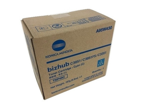A95W430 | TNP49C | Original Konica Minolta Toner Cartridge - Yellow A95W430 | TNP49C | Original Konica Minolta Toner Cartridge - Yellow