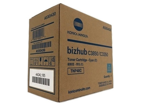 A5X0430 | TNP48C | Original Konica Minolta Toner Cartridge - Cyan A5X0430 | TNP48C | Original Konica Minolta Toner Cartridge - Cyan