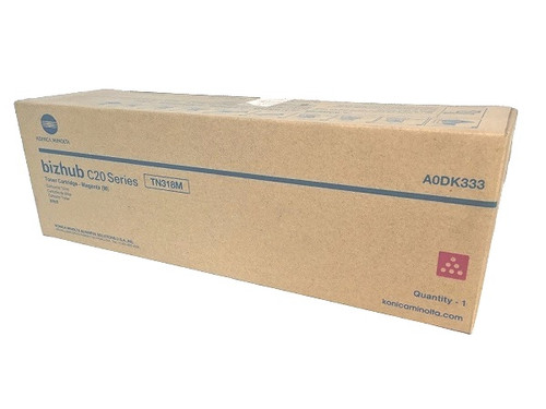 A0DK333 | TN318M | Original Konica Minolta Toner Cartridge - Magenta A0DK333 | TN318M | Original Konica Minolta Toner Cartridge - Magenta