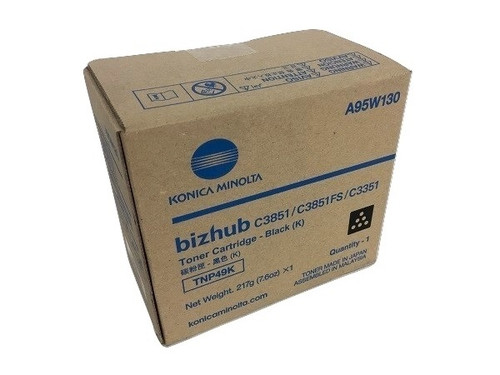 A95W130 | TNP49K | Original Konica Minolta Toner Cartridge - Black A95W130 | TNP49K | Original Konica Minolta Toner Cartridge - Black