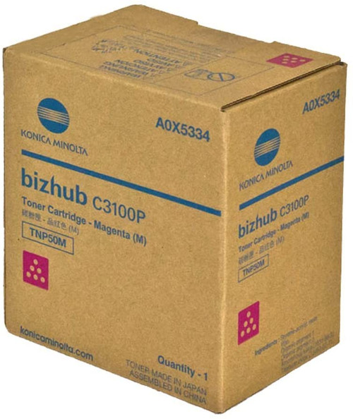 A0X5334 | TNP50M | Original Konica Minolta Toner Cartridge - Magenta A0X5334 | TNP50M | Original Konica Minolta Toner Cartridge - Magenta