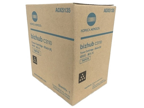 A0X5135 | TNP51K | Original Konica Minolta Toner Cartridge - Black A0X5135 | TNP51K | Original Konica Minolta Toner Cartridge - Black
