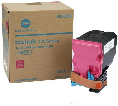A0X5332 | TNP22M | Original Konica Minolta Toner Cartridge - Magenta A0X5332 | TNP22M | Original Konica Minolta Toner Cartridge - Magenta